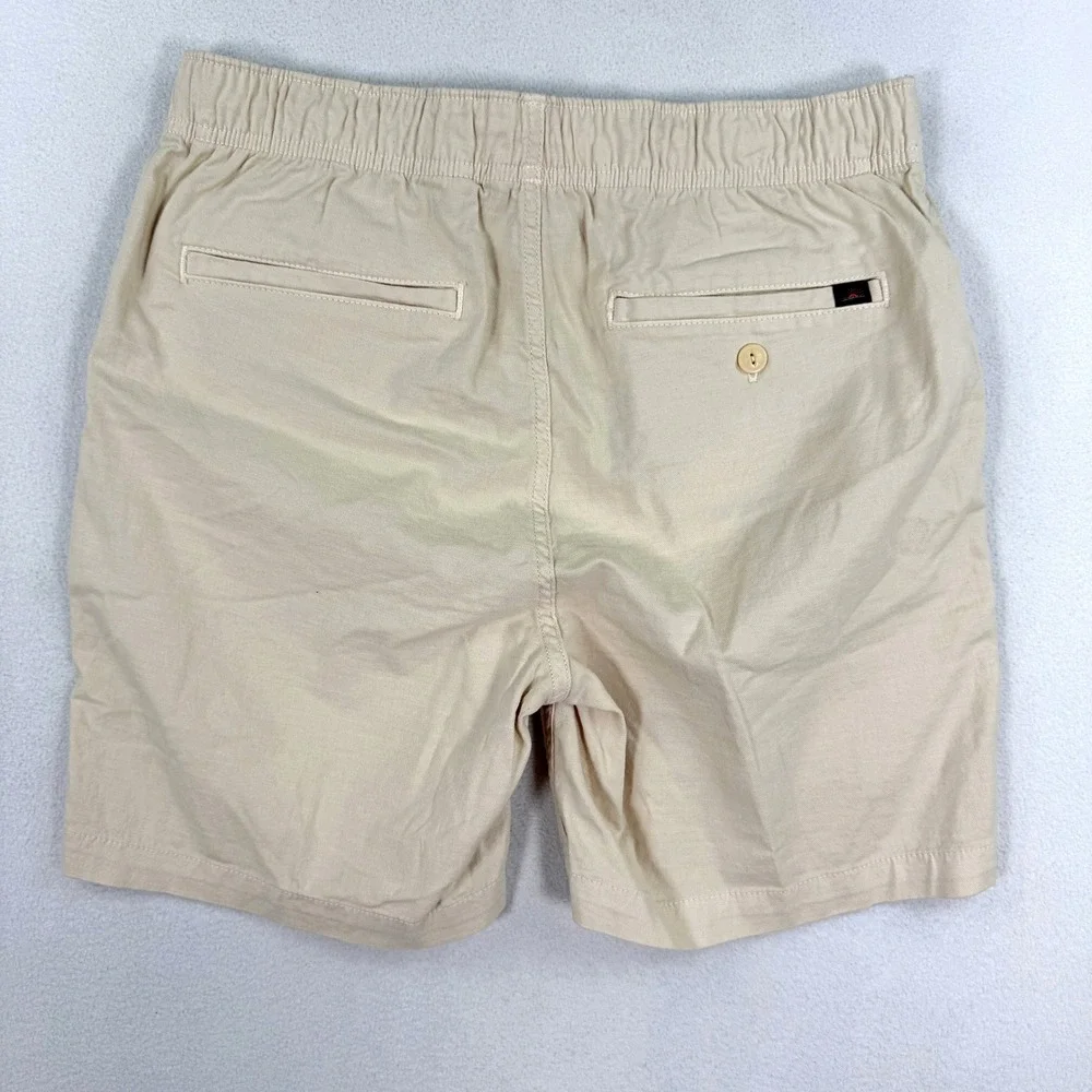Faherty Mens Essential Drawstring Shorts 'Stone' / Size S / NEW